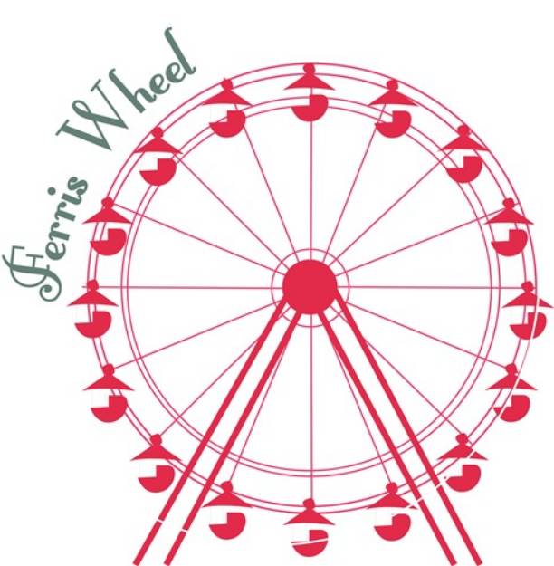 Picture of Ferris Wheel Ride SVG File
