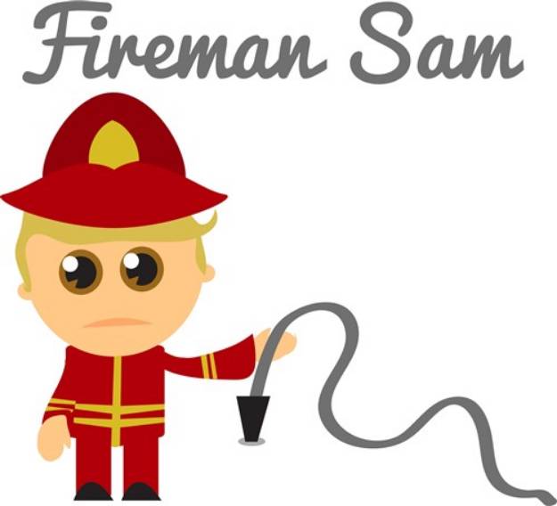 Picture of Fireman Sam SVG File