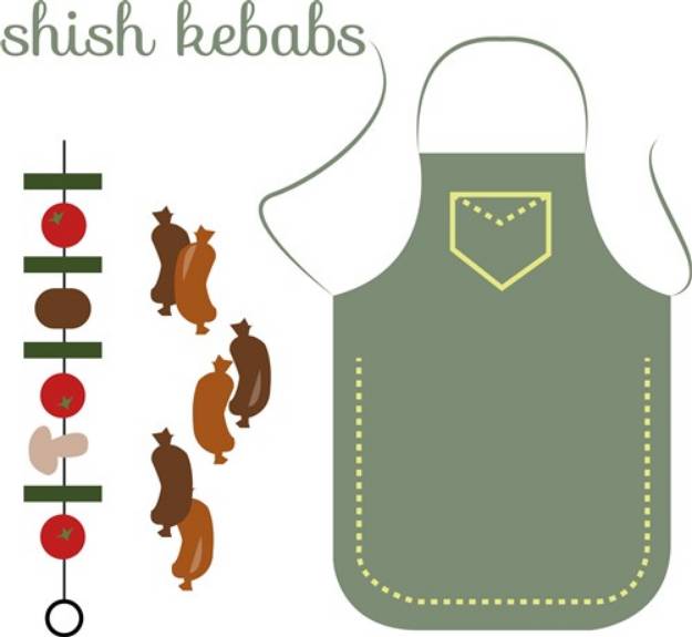 Picture of Shish Kebabs SVG File