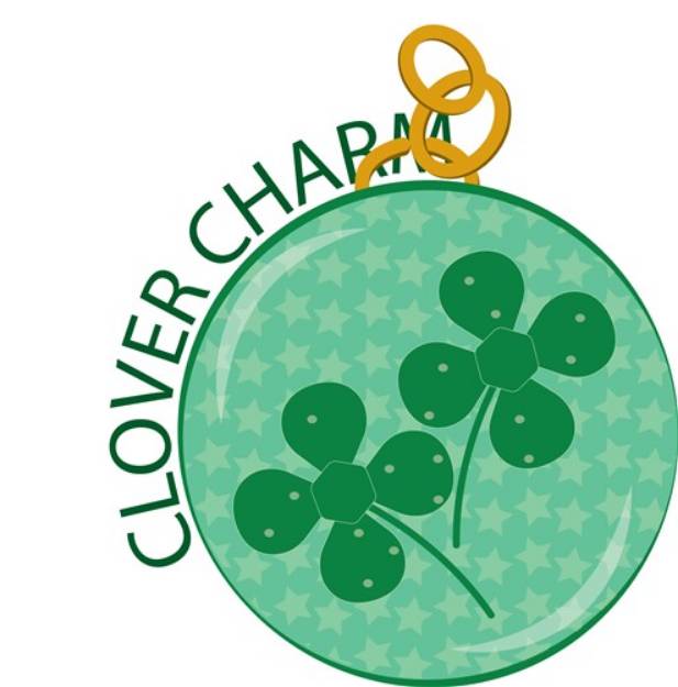Picture of Clover Charm SVG File