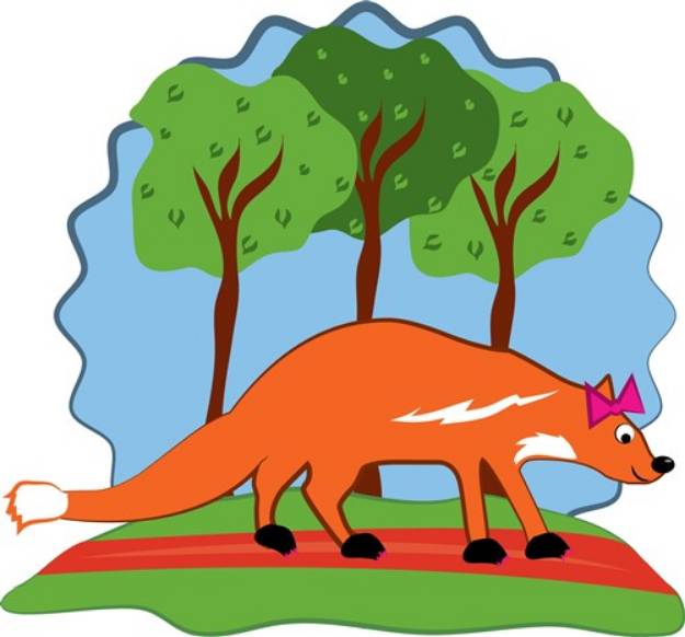Picture of Funky Fox SVG File