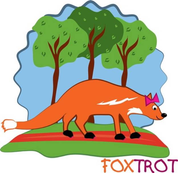 Picture of Fox Trot SVG File