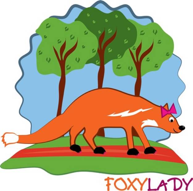 Picture of Foxy Lady SVG File