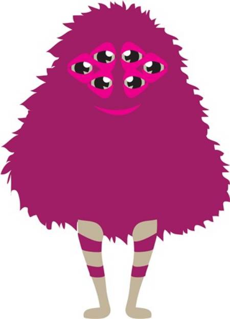 Picture of Purple Monster SVG File