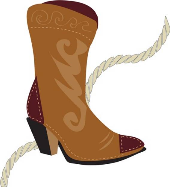 Picture of Cowgirl Boot SVG File