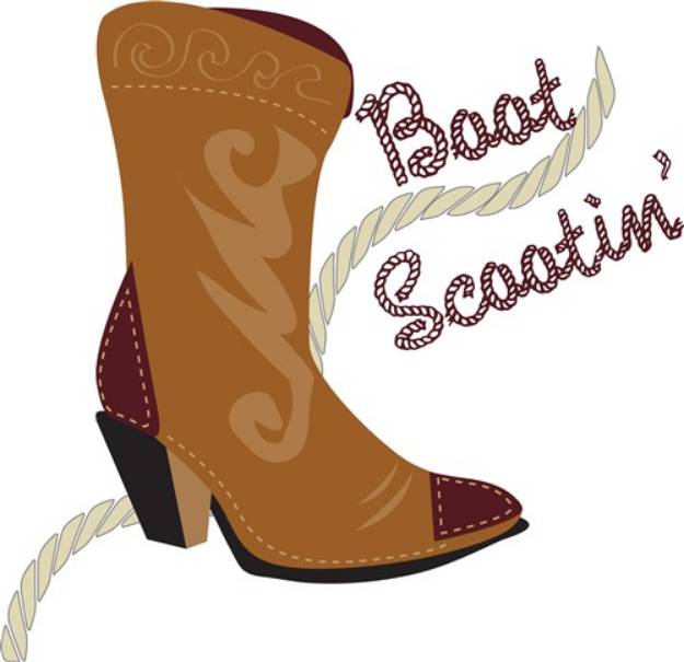 Picture of Boot Scootin SVG File