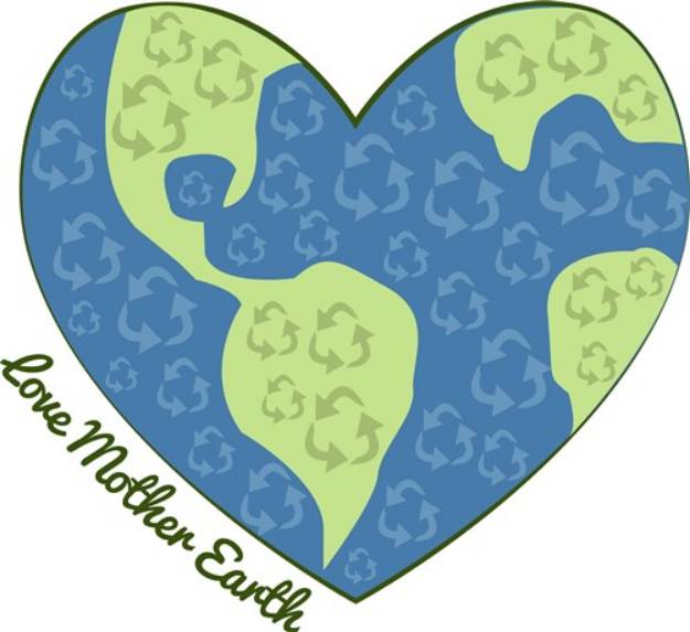 Picture of Love Mother Earth SVG File