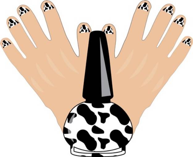 Picture of Cow Manicure SVG File