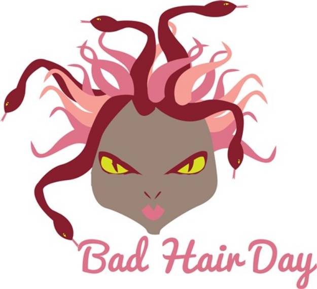 Picture of Bad Hair Day SVG File