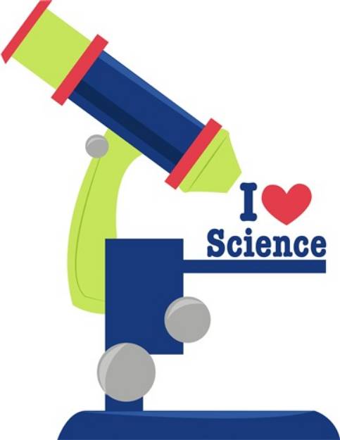 Picture of I Heart Science SVG File