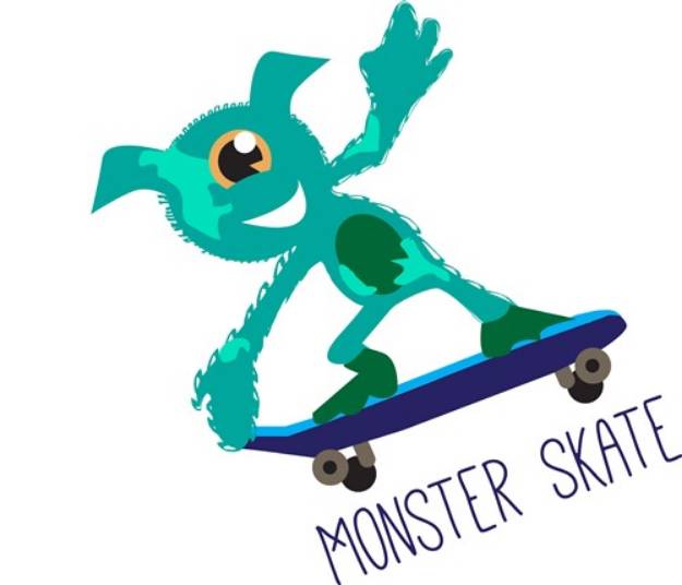 Picture of Monster Skate SVG File