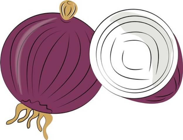 Picture of Purple Onion SVG File