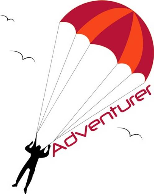 Picture of Parachute Adventurer SVG File