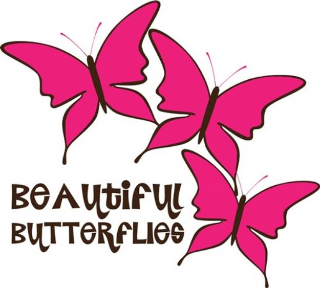 Picture of Beautiful Butterflies SVG File