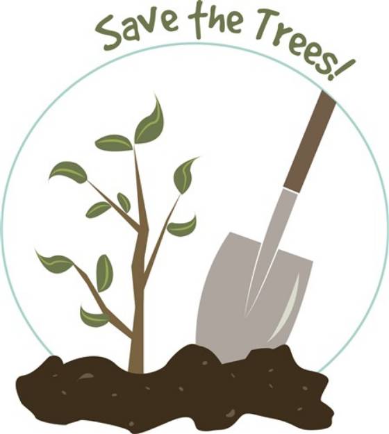 Picture of Save The Trees SVG File