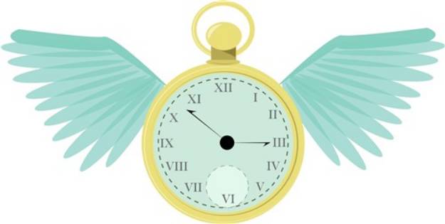 Picture of Flying Time SVG File