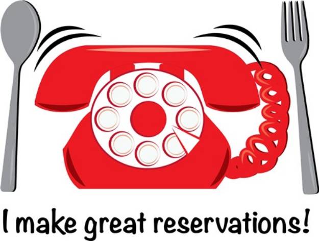 Picture of Make Great Reservations SVG File