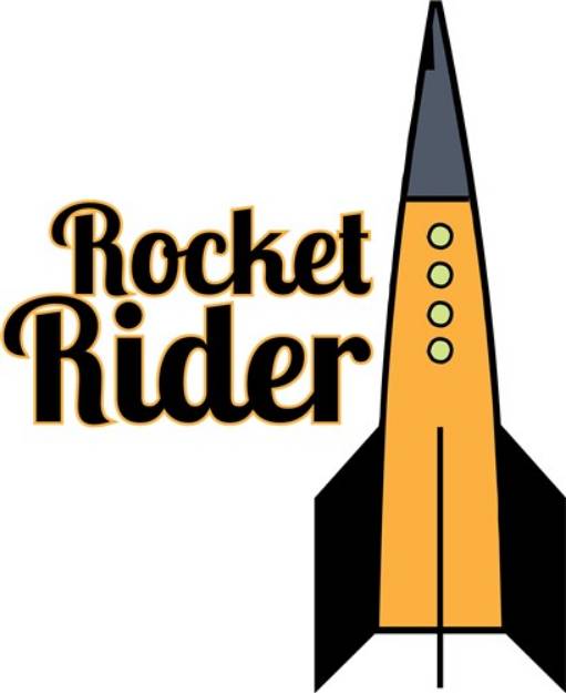Picture of Rocket Rider SVG File