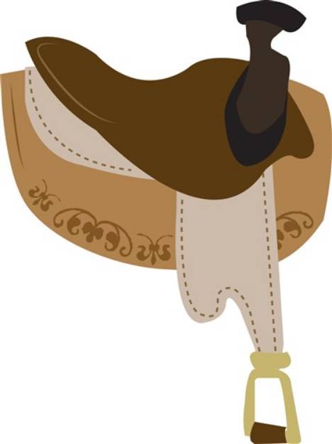 Picture of English Saddle SVG File