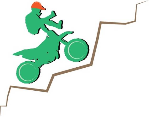 Picture of Mountain Biker SVG File
