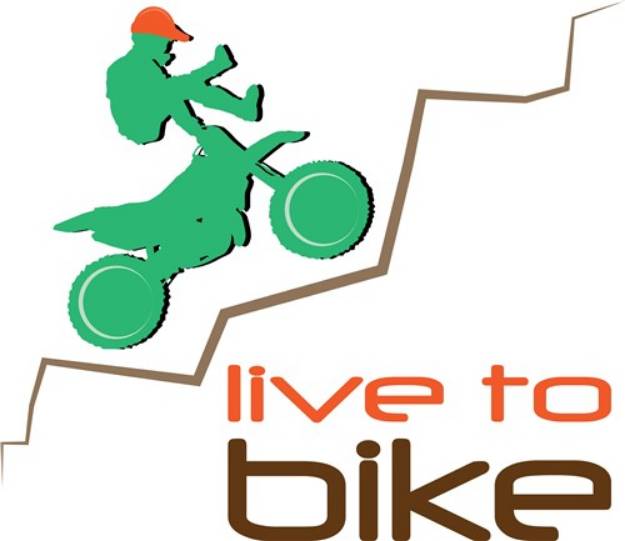 Picture of Live To Bike SVG File