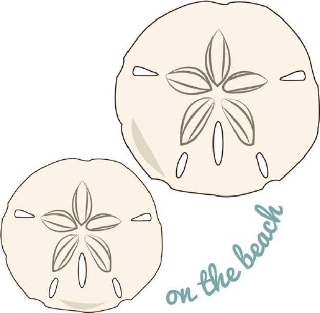 Picture of Sand Dollars On Beach SVG File