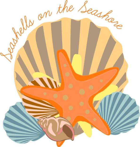 Picture of Seashells & Seashore SVG File