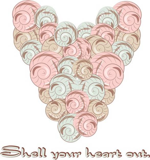 Picture of Shell Your Heart SVG File