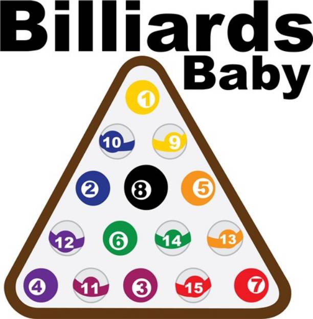 Picture of Billiards Baby SVG File