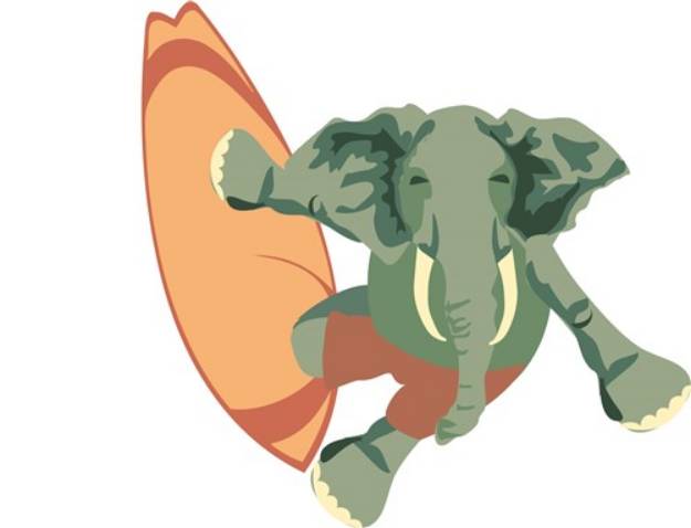 Picture of Funny Elephant SVG File