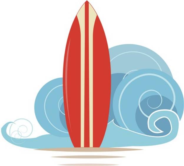 Picture of Surfboard SVG File