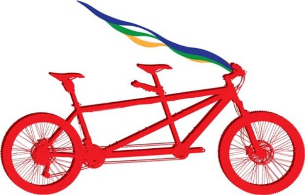 Picture of Bicycle For Two SVG File