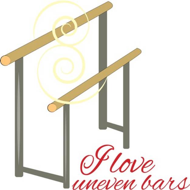 Picture of Love Uneven Bars SVG File