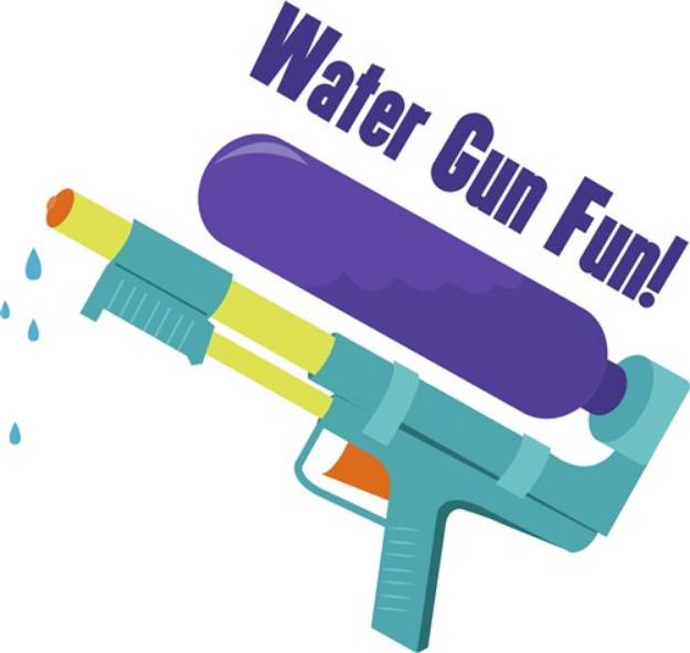 Picture of Water Gun Fun SVG File