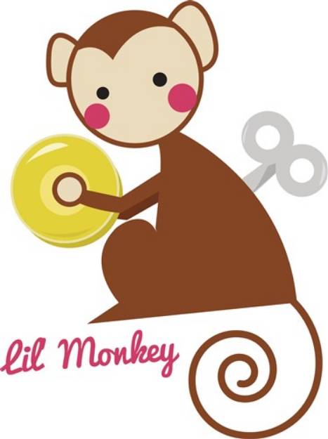 Picture of Lil Monkey SVG File