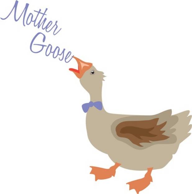 Picture of Mother Goose SVG File