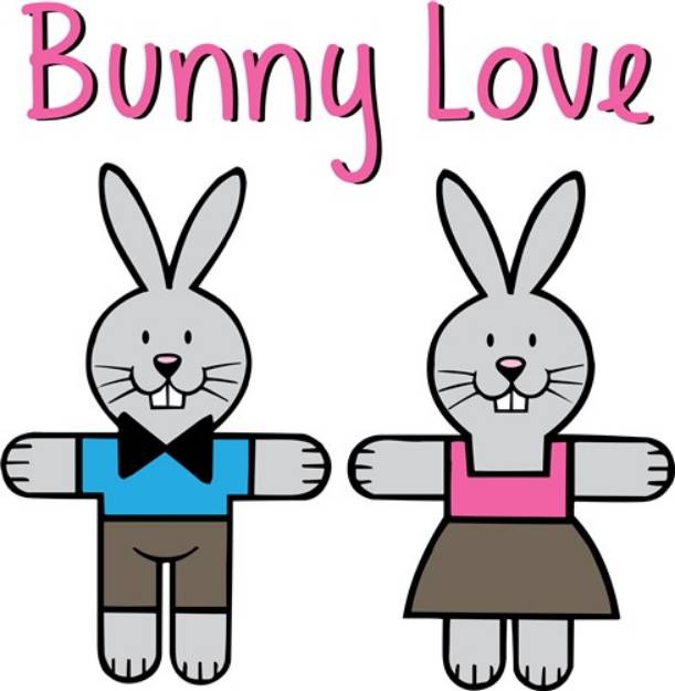 Picture of Bunny Love SVG File