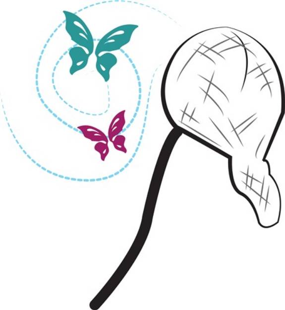Picture of Butterfly Net SVG File