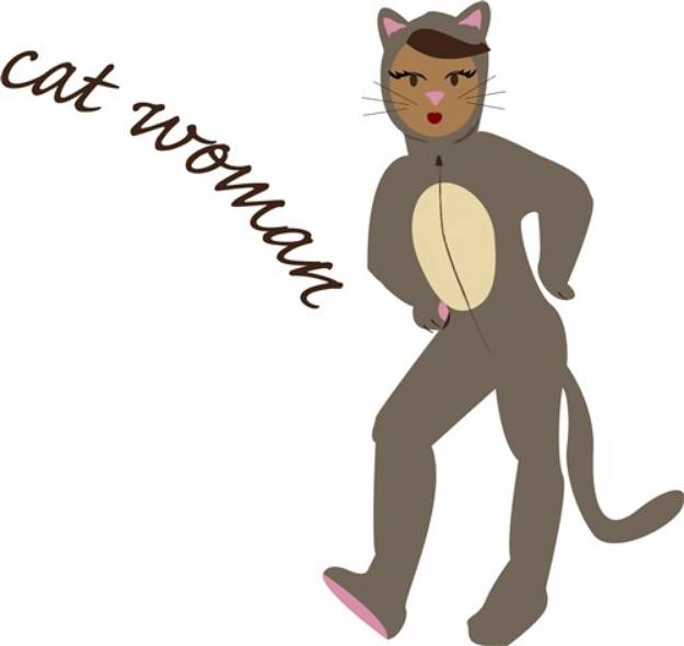 Picture of Cat Woman SVG File