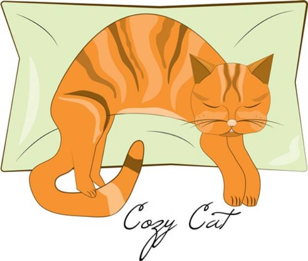 Picture of Cozy Cat SVG File