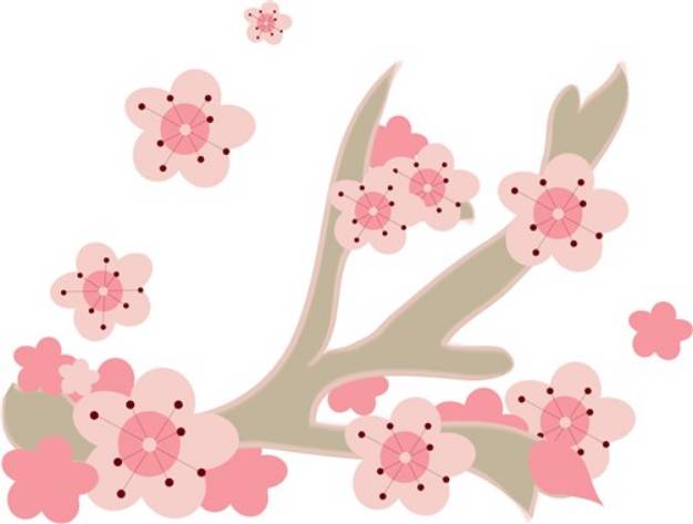 Picture of Cherry Blossoms SVG File