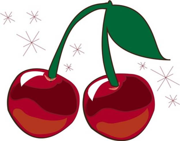 Picture of Sparkling Cherries SVG File