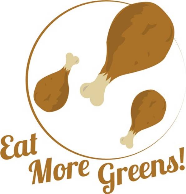 Picture of Eat More Greens SVG File