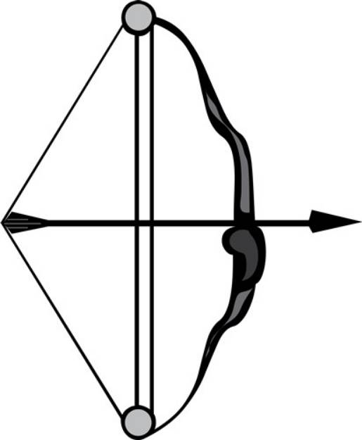 Picture of Bow And Arrow SVG File