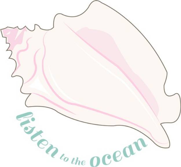 Picture of Listen To the Ocean SVG File