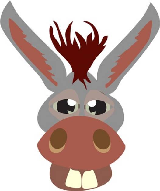Picture of Donkey Face SVG File