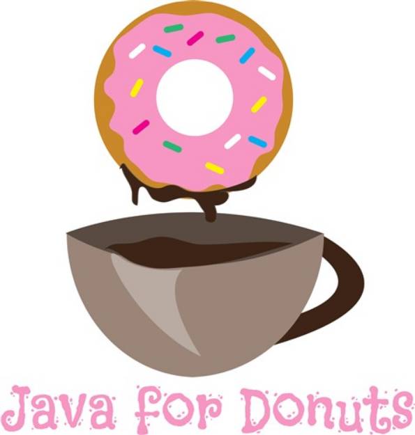 Picture of Java For Donuts SVG File