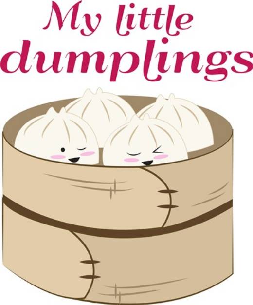 Picture of My Little Dumplings SVG File