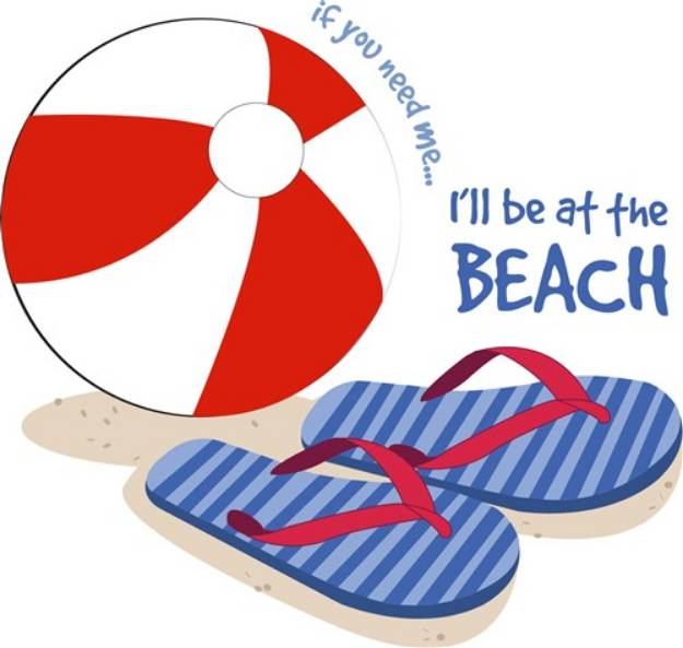 Picture of At The Beach SVG File