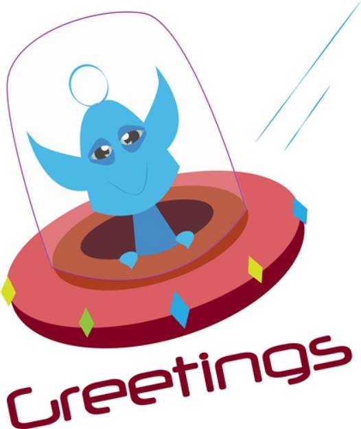 Picture of Greetings SVG File